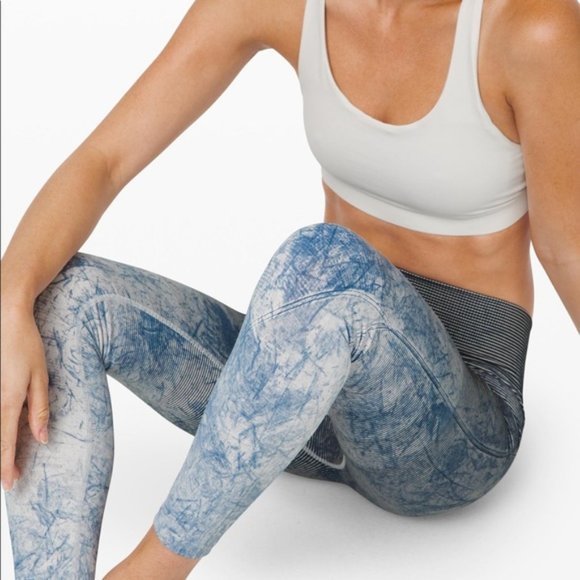 Lululemon Seamless Ebb to Train Tight Women's Size 6 Luna Wash Ombre Tie Dye - Picture 3 of 12